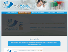 Tablet Screenshot of biopole21.com
